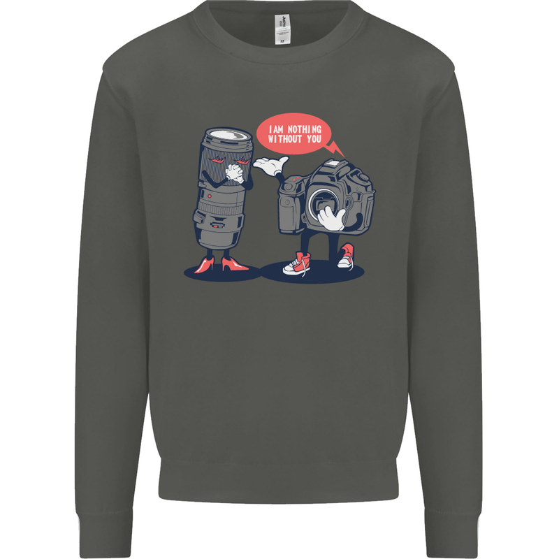 Nothing Without You Photography Photorapher Kids Sweatshirt Jumper Storm Grey