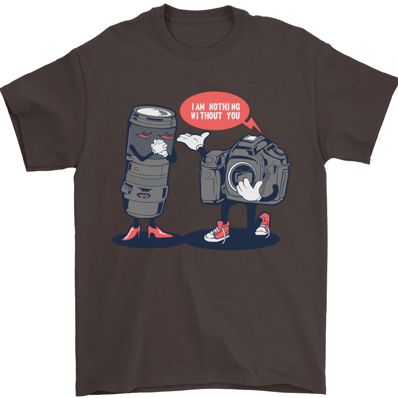 Nothing Without You Photography Photorapher Mens T-Shirt Cotton Gildan Dark Chocolate