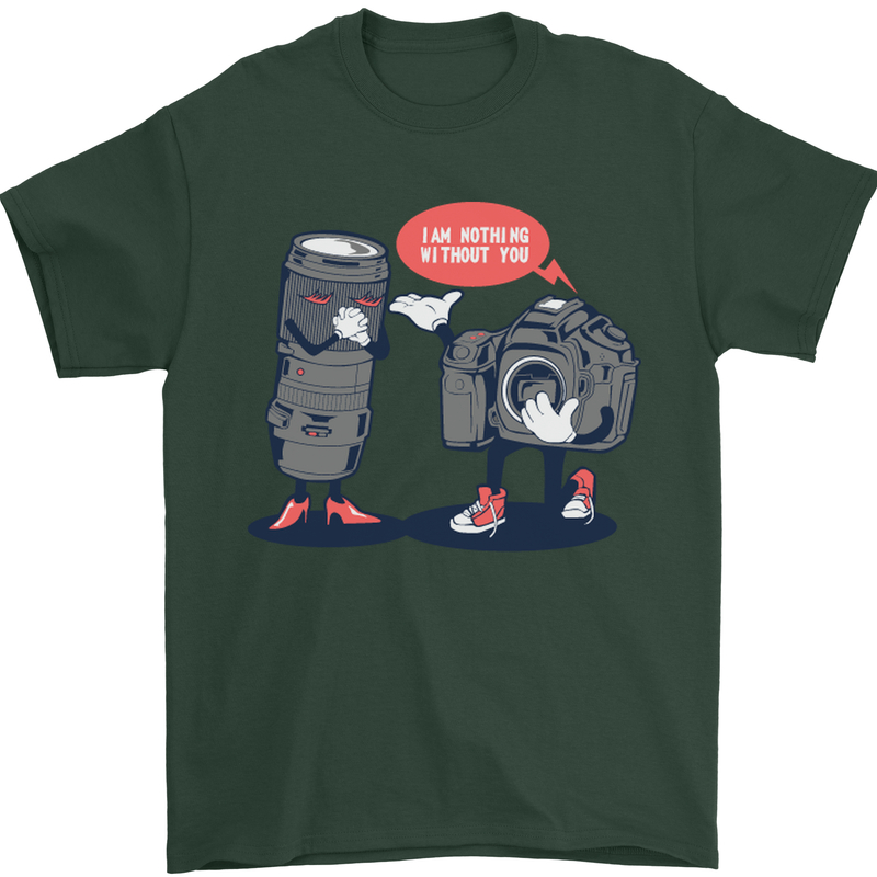 Nothing Without You Photography Photorapher Mens T-Shirt Cotton Gildan Forest Green