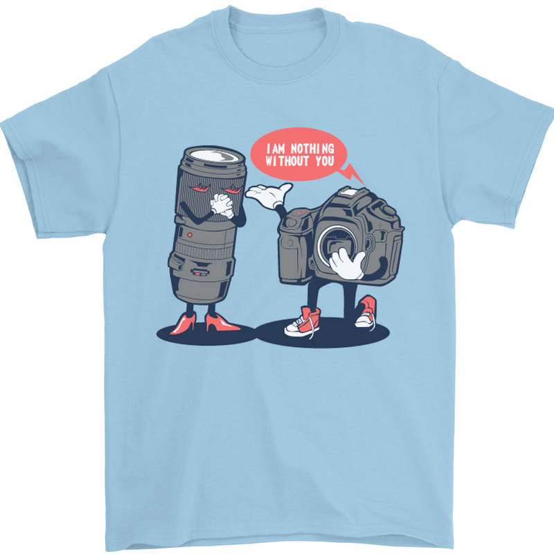 Nothing Without You Photography Photorapher Mens T-Shirt Cotton Gildan Light Blue
