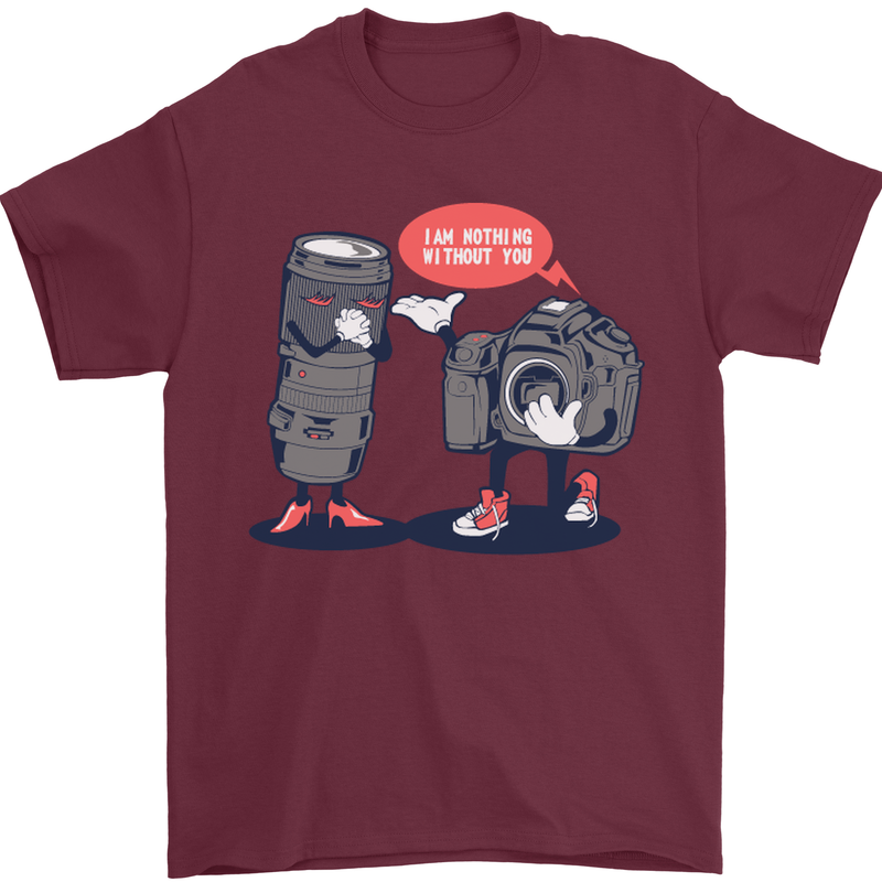 Nothing Without You Photography Photorapher Mens T-Shirt Cotton Gildan Maroon