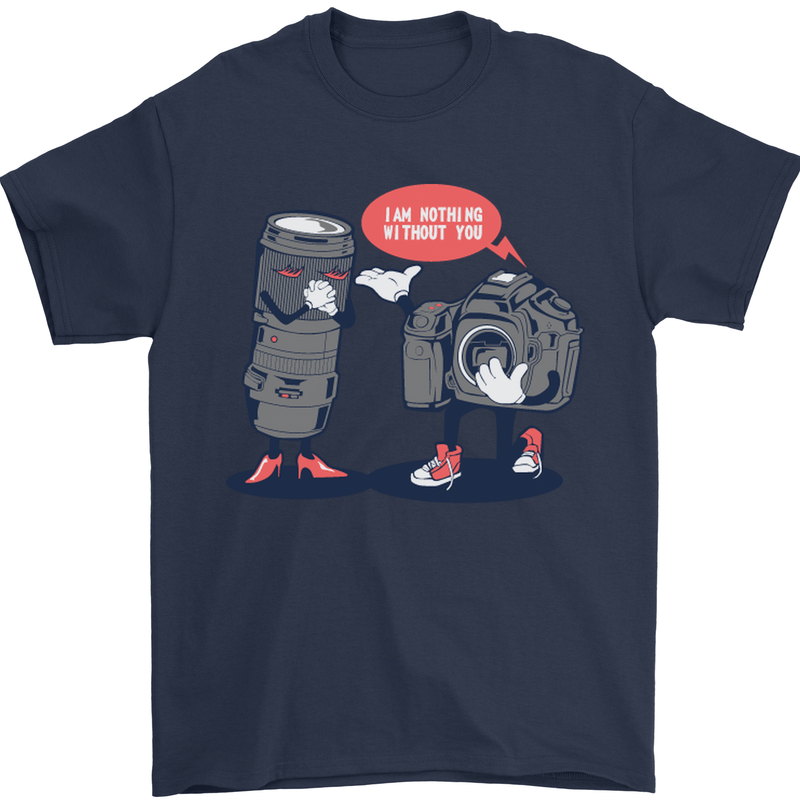 Nothing Without You Photography Photorapher Mens T-Shirt Cotton Gildan Navy Blue