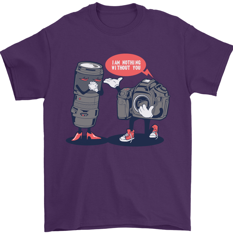 Nothing Without You Photography Photorapher Mens T-Shirt Cotton Gildan Purple