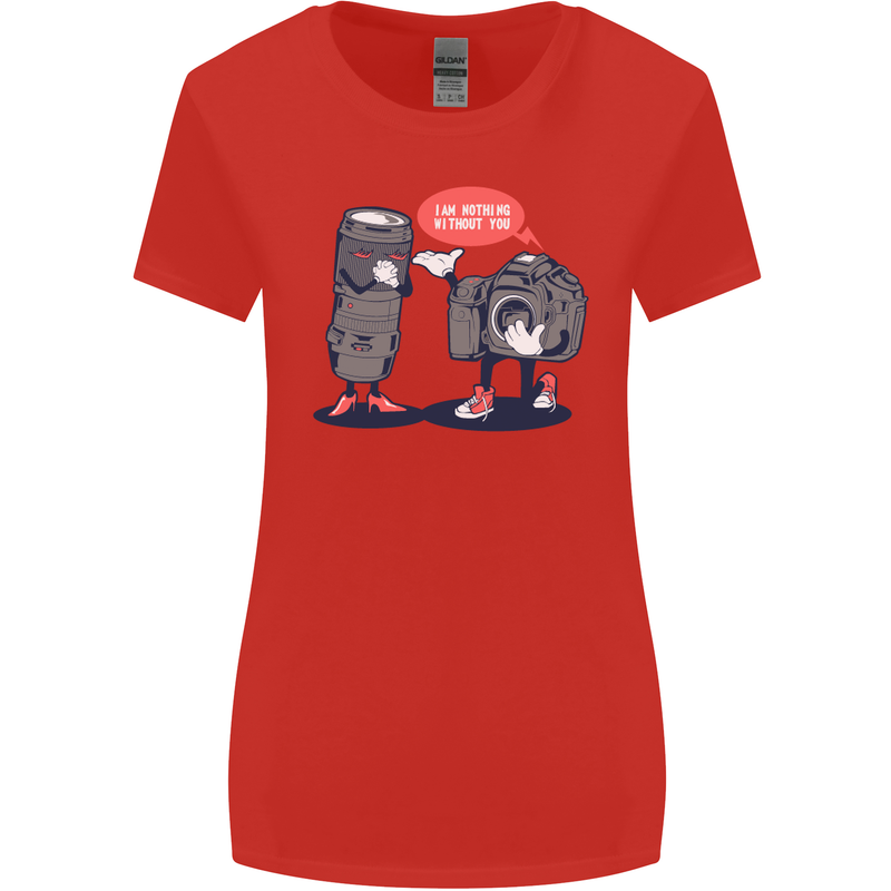 Nothing Without You Photography Photorapher Womens Wider Cut T-Shirt Red