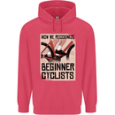 Novice Cyclists Funny Bicycle Cycling Childrens Kids Hoodie Heliconia