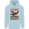 Novice Cyclists Funny Bicycle Cycling Childrens Kids Hoodie Light Blue