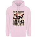 Novice Cyclists Funny Bicycle Cycling Childrens Kids Hoodie Light Pink