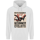 Novice Cyclists Funny Bicycle Cycling Childrens Kids Hoodie White