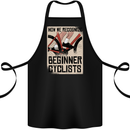 Novice Cyclists Funny Bicycle Cycling Cotton Apron 100% Organic Black