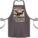 Novice Cyclists Funny Bicycle Cycling Cotton Apron 100% Organic Dark Grey