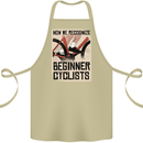 Novice Cyclists Funny Bicycle Cycling Cotton Apron 100% Organic Khaki