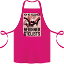 Novice Cyclists Funny Bicycle Cycling Cotton Apron 100% Organic Pink