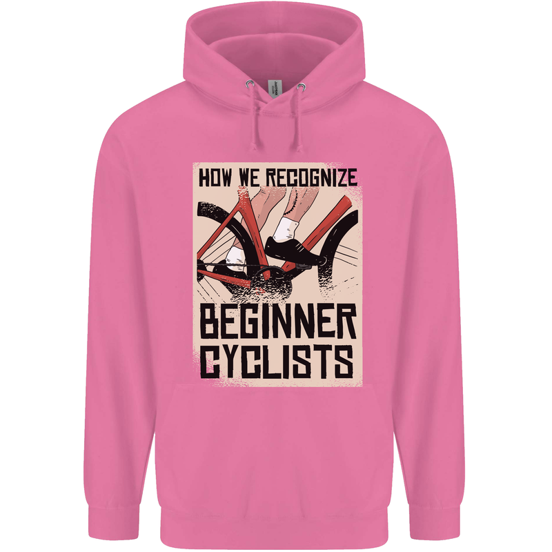 Novice Cyclists Funny Bicycle Cycling Mens 80% Cotton Hoodie Azelea