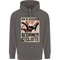 Novice Cyclists Funny Bicycle Cycling Mens 80% Cotton Hoodie Charcoal