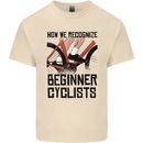 Novice Cyclists Funny Bicycle Cycling Mens Cotton T-Shirt Tee Top Natural