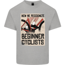 Novice Cyclists Funny Bicycle Cycling Mens Cotton T-Shirt Tee Top Sports Grey