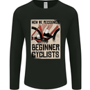 Novice Cyclists Funny Bicycle Cycling Mens Long Sleeve T-Shirt Black