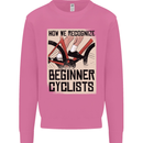 Novice Cyclists Funny Bicycle Cycling Mens Sweatshirt Jumper Azalea