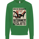 Novice Cyclists Funny Bicycle Cycling Mens Sweatshirt Jumper Irish Green