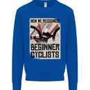 Novice Cyclists Funny Bicycle Cycling Mens Sweatshirt Jumper Royal Blue