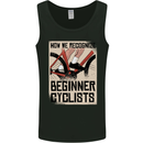 Novice Cyclists Funny Bicycle Cycling Mens Vest Tank Top Black