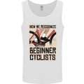 Novice Cyclists Funny Bicycle Cycling Mens Vest Tank Top White