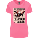 Novice Cyclists Funny Bicycle Cycling Womens Wider Cut T-Shirt Azalea