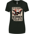 Novice Cyclists Funny Bicycle Cycling Womens Wider Cut T-Shirt Black