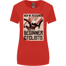 Novice Cyclists Funny Bicycle Cycling Womens Wider Cut T-Shirt Red