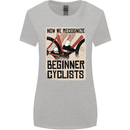 Novice Cyclists Funny Bicycle Cycling Womens Wider Cut T-Shirt Sports Grey