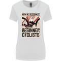 Novice Cyclists Funny Bicycle Cycling Womens Wider Cut T-Shirt White