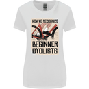 Novice Cyclists Funny Bicycle Cycling Womens Wider Cut T-Shirt White