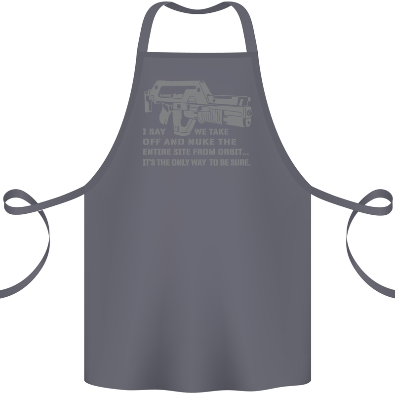 Nuke the Entire Site From Orbit Alien Cotton Apron 100% Organic Steel