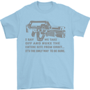 Nuke the Entire Site From Orbit Alien Mens T-Shirt Cotton Gildan Light Blue