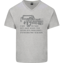 Nuke the Entire Site From Orbit Alien Mens V-Neck Cotton T-Shirt Sports Grey