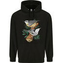 Nuthatch Garden Bird Watching Childrens Kids Hoodie Black