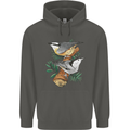 Nuthatch Garden Bird Watching Childrens Kids Hoodie Storm Grey