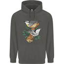 Nuthatch Garden Bird Watching Childrens Kids Hoodie Storm Grey