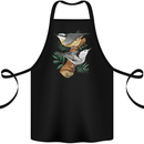 Nuthatch Garden Bird Watching Cotton Apron 100% Organic Black