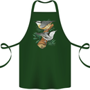 Nuthatch Garden Bird Watching Cotton Apron 100% Organic Forest Green