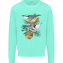 Nuthatch Garden Bird Watching Kids Sweatshirt Jumper Peppermint