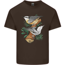 Nuthatch Garden Bird Watching Kids T-Shirt Childrens Chocolate