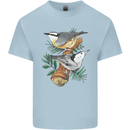 Nuthatch Garden Bird Watching Kids T-Shirt Childrens Light Blue