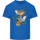 Nuthatch Garden Bird Watching Kids T-Shirt Childrens Royal Blue