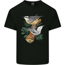 Nuthatch Garden Bird Watching Mens Cotton T-Shirt Tee Top Black