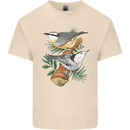 Nuthatch Garden Bird Watching Mens Cotton T-Shirt Tee Top Natural