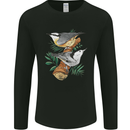 Nuthatch Garden Bird Watching Mens Long Sleeve T-Shirt Black
