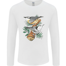 Nuthatch Garden Bird Watching Mens Long Sleeve T-Shirt White