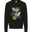 Nuthatch Garden Bird Watching Mens Sweatshirt Jumper Black