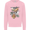 Nuthatch Garden Bird Watching Mens Sweatshirt Jumper Light Pink